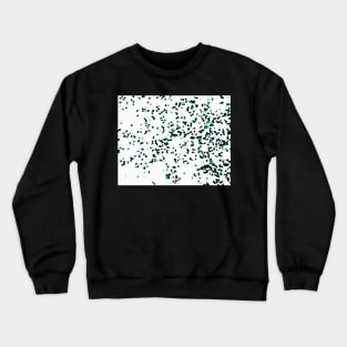 Blue Green Crystals Geometric Pattern Crewneck Sweatshirt